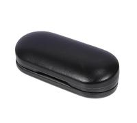 POPETPOP Portable Leather Eyeglass Box with Two-in-one Design and Mirror, Small and Light Lens Storage Case for Travel and Business Trips