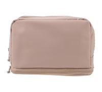 POPETPOP Portable Makeup Brush Storage Bag for Women with Nylon Material and Bottom Compartment, Lightweight and Spacesaving Organization, Travel Makeup Pouch for Purse and Travel