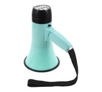 POPETPOP Portable Megaphone Bullhorn Speaker with Extended Battery Life and Strong Sound, Ergonomically Shaped Abs Body, Compact Size for Rallying and Parade, Light Green Voice Amplifier
