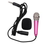 POPETPOP Portable Mini Microphone for Phone and Tablets and Super Lightweight Design for Karaoke and Voice Recording Includes 150cm Cable and Compatible with Random Color