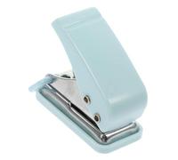 POPETPOP Portable Mini Stapler Single Hole Puncher for Office and School Compact and Desk Accessory Labor Saving Binding with One Hand Operation Space Saving Practical Design Blue