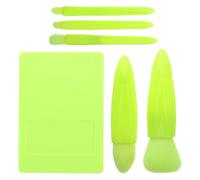POPETPOP Portable Mini Travel Makeup Brush Set Mirror Case Complete Function Cosmetic Brush for Women Easy-taken Travel-sized Applicator for Face and Eye Makeup