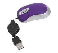 POPETPOP Portable Mini USB Optical Mouse Wired with Retractable Cable Compact 1000Dpi for Office and-The-Go Professionals