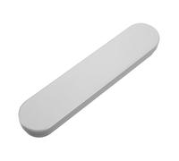 POPETPOP Portable Multi Function Pen Holder and Tweezer Case with Flip Lid Compact Storage Box for Tongue Scrapers Pens and Tools Travel Friendly Lightweight Design in Matte Silver