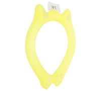 POPETPOP Portable Neck Cooling Wrap with Ergonomic Design and Comfortable Fit Reusable TPU Ice Cooling Collar for Hiking and Cycling Yellow Summer Outdoor