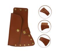 POPETPOP Portable Outdoor Leather Cover Sleeve Thick Protective Storage Sheath for Camping and Bushcraft Fit for Axes Lightweight and Durable