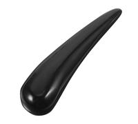 POPETPOP Portable Ox Horn Massage Stick for Face and Foot, Simple Gua Sha Body Tool Acupressure Features, for Beauty Salon Use, Sturdy Black Material for Delay Aging and Body Massage
