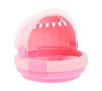 POPETPOP Portable Parrot Travel Carrier Cage with Hand-held Warm Nest, Outdoor Cage for Budgerigar and Cockatiel, Pink Bird Carrier for Safe Transport and Bud Bird Rearing