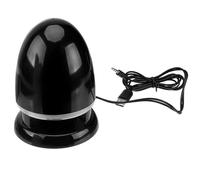 POPETPOP Portable Plug in Speaker with Dynamic Colourful LED Lighting and Nonslip Pad, External Laptop Loudspeaker with Abs Material, 4.5w Power, USB Powered Mini Multimedia Speaker