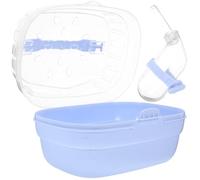 POPETPOP Portable Small Pets Carrier Cage for Guinea Pig and Hamster with Plastic Material, Easy to Carry and Ensures Safety for Outdoor Travel Use