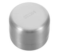 POPETPOP Portable Stainless Steel Pill Organizer Round Airtight Metal Container Compact Pocket-Sized Box for Travel and Outdoor Medication Storage