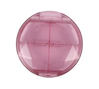 POPETPOP Portable Travel Pill Box with 4 Compartments and Buckle Design, Easy to Carry PC Storage Container for Daily Medication Organiser, Compact and Easy to See Through Mini Pill Case