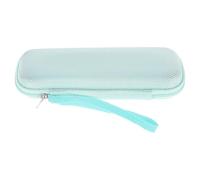 POPETPOP Portable Travel Toothbrush Storage Box with Multifunctional Nylon and Velvet Material, Shockproof Pads, Light Green, for Travel and Outdoor Adventures Toiletries Organizer