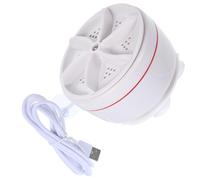 POPETPOP Portable Ultrasonic Mini Washing Machine for Thin Clothes and T-shirts, White Pp Material, Intelligent Interaction Feature, for Travel and Business Trips