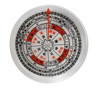 POPETPOP Portable Vintage Retro Design Chinese Compass with Smooth Surface Acrylic Lightweight and Sturdy for Hiking and Camping, Unique Outdoor and Desktop Decoration