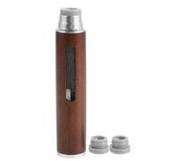 POPETPOP Portable Wooden Car Ashtray for Cigarettes with Detachable Bottom Cap and Compact Storage, Pocket Size Travel Ash Tray Suitable for Automotive Ashtray Compartment