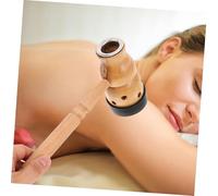 POPETPOP Portable Wooden Moxa Stick Holder for Moxibustion Therapy Ergonomic Gourd Shape Design Compact Single Healing Box for Whole Body Treatment at Home