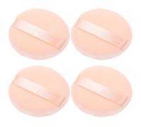 POPETPOP Powder Puff Makeup Sponge Puff Cosmetic 4pcs Non-fluorescer round Cotton Hands Free for Home and Travel Use