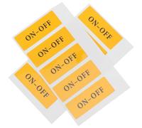 POPETPOP Power Switch Label Stickers 10Pcs Self-Adhesive Sturdy Decals for Industrial and Household Appliances with Warning Symbols for Home and Office Use