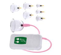 POPETPOP Powerful Vacuum Cupping Device with 12 Large Cups for Body Damp Clearing, High-Suction Therapy Set for Beauty Salon and Professional Massage Use