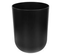 POPETPOP Pp Waste Storage Bin Medium Black, Household Garbage Recycling Container for Kitchen and Office, Sturdy Trash Can with Lid, 1pcs