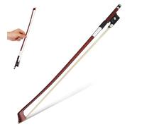 POPETPOP Practice Violin Bow 17.3 Inch Wooden Bow with Natural Horsetail Hair for Beginners and Performance Use 1/16 Size
