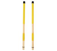 POPETPOP Professional 19-pair Bamboo Drumsticks Set Wooden Handles, Yellow Rack Drum Brushes for Jazz and Acoustic Drummers, Lightweight Percussion Sticks for Music Performance