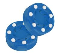 POPETPOP Professional Roller Hockey Pucks Random Color 2pcs High Impact Glides and Reduced Friction Pp round Balls for Indoor and Daily Training Suitable for Clubs and Teams