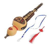 POPETPOP Purple Bamboo Gourd Cucurbit Flute Chinese Wind Instrument for Beginner Professional Use for Music Class