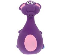 POPETPOP Purple Latex Squeaky Dog Elephant Shaped Interactive Chew Safe for Chewing for Puppy Daily Use and Boredom