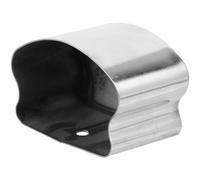 POPETPOP PVC Horseshoe Shape Stair Rails Hardware Plugs with Rail Support Cover, Silver Handrail Cap that Tightly Fits and Provides Aesthetic Enhancement for Stair Banister Protection