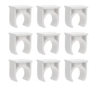 POPETPOP PVC U-Shaped Pipe Clamp for Thin Wall Hose and Air Hose, Beige PVC Material with Resistance to Scaling and Easy to Install, Water Pipe Support Clip for Plumbing and Home Use