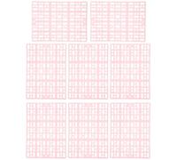 POPETPOP Rabbit Cage Floor Mats Pet Cage Mats Plastic 8pcs Pink with Drainage Feature and Cuttable Design, Non-slip for Small Animals Suitable for Bathroom and Shower Use