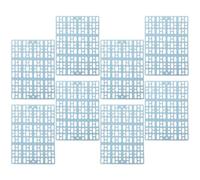 POPETPOP Rabbit Cage Mats Bedding 8pcs Plastic Wear-resistant with Holes Design Small Animal Floor Pads Foot Cushions Easy to Clean and Sturdy for Bunny and Hamster Cage