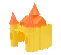 POPETPOP Rat Cage Accessories Banana Hammock Pet Small Animal Hideout Hamster House Castle Shape Plastic Hideaway Home for Rats Guinea Pigs Hamsters Yellow Rat Cage Accessories Banana Hammock