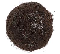 POPETPOP Rattan Bird Nest for Birdcage 20cm Diameter Handmade Woven Vine Artificial Bird Nest Decor Garden Ornament Photography Prop