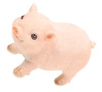 POPETPOP Realistic Pink Pig Figurine Resin Sculpture for Early Development Animal Identification, for Christmas or Birthday Garden Ornament Decor