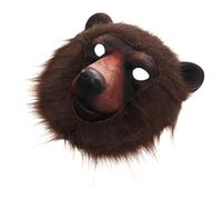 POPETPOP Realistic with Breathable Bear, Head Mask for Adults Brown Eva Material Easy Portability, for Halloween Accessories and Friends’ Gatherings Cosplay and Party