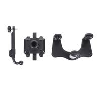 POPETPOP Rearview Mirror Phone Holder Car Phone Mount 360 Degree Rotation Stable on Highways Plastic Rounded Telescopic Length 0-5cm Black for Car