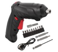 POPETPOP Rechargeable Electric Screwdriver USB Charging Included with 1800mah Battery and LED Light, Compact Mini Electric Drill Tool and Fixing for Repairing Electrical Equipment