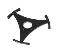POPETPOP Record Player Spindle Adapter 2Pcs Triangular Vinyl Insert for 7 Inch Singles and Jukebox Turntable Accessories Black