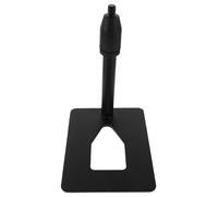 POPETPOP Rectangular Metal Desk Microphone Stand with Clip Universal Table Microphone Holder Featuring Space-saving Design and Sturdy Construction for Live Streaming Or Karaoke