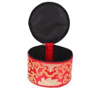 POPETPOP Red Cotton Sound Bowl Bag with Fine Workmanship and Sturdy Design, Suitable for Singing Bowl Storage and Meditation Use, Featuring a Delicate and Beautiful Appearance