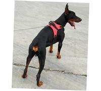 POPETPOP Red Oxford Cloth Harness for Medium-large Dog Comfortable and Saddle Harness No Pull Quick-release