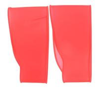 POPETPOP Red Silicone Lace Covers for Soccer Cleats, 1 Pair Protective Soccer Shoe Lace Protectors Easy Installation and Friction Minimizing, for Running Grass and Training