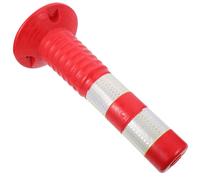 POPETPOP Reflective Road Warning Column 450mm Anti-collision Safety Traffic Bollard White for Road Safety and Vehicle Guidance