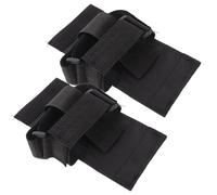 POPETPOP Rehabilitation Pedal Straps Bike Pedal Foot Band Nylon Polyester Adjustable Fit Black for Electric Rehabilitation Cycle, Exercise Bike, Stroke Patients and Seniors Leg Training
