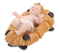 POPETPOP Religious Jesus Statue Resin Sculpture Statues 7.07x4.32x3.54in Resin Small and Delicate Figurine Modern Elegant Design Office Churches Decor Mini