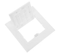 POPETPOP Removable Plastic Wall Repair Panel with Universal Surface Adherence, 4.96in Square Inspection Access Door Cover for Plumbing and Electrical Ceiling Work, White