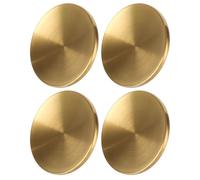 POPETPOP Replaceable Lid Handles 4-Pack, Golden Stainless Steel Small Pan Lid Knobs, Heat-Resistant Pot Accessories for Saucepan, Casserole, Wok & Slow Cooker